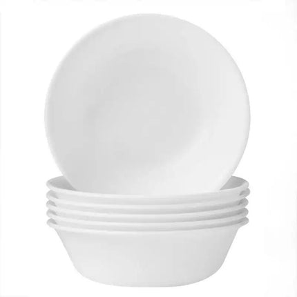 6-Piece Winter Frost White Silicone Soup Bowls Set - Wnkrs