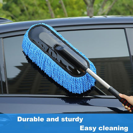 Balai de lavage de voiture réglable avec brosse en microfibre et kit anti-poussière