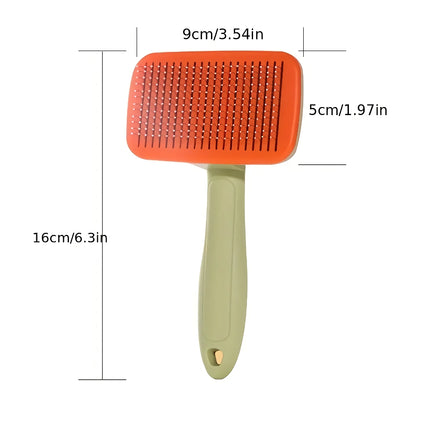 Pet Grooming Brush with Stainless Steel Needle Comb