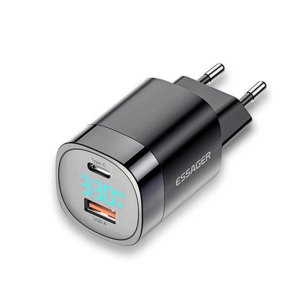 33W GaN USB Fast Charger with Digital Display