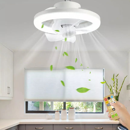 Plafonnier LED élégant avec ventilateur