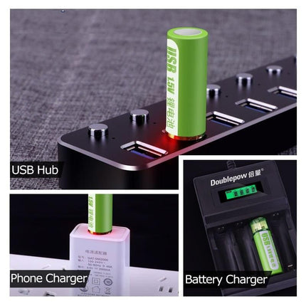 USB Rechargeable 1.5V AA Li-Ion Battery - 1800mWh High-Capacity for Electronic Devices - Wnkrs