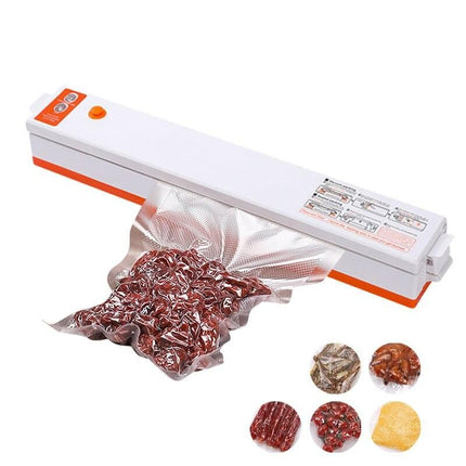 Compact Household Vacuum Sealer with 10 Storage Bags for Fresh Food Preservation - Wnkrs