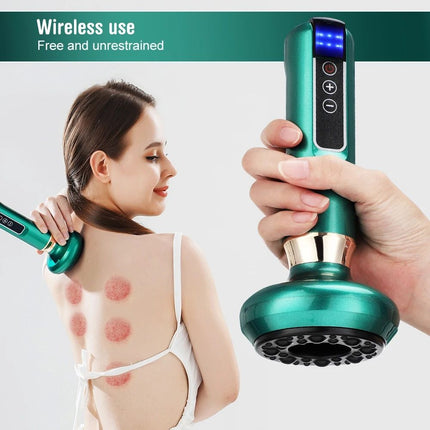 Electric Cupping & Gua Sha Massager: Infrared Heat Therapy & Anti-Cellulite Suction - Wnkrs