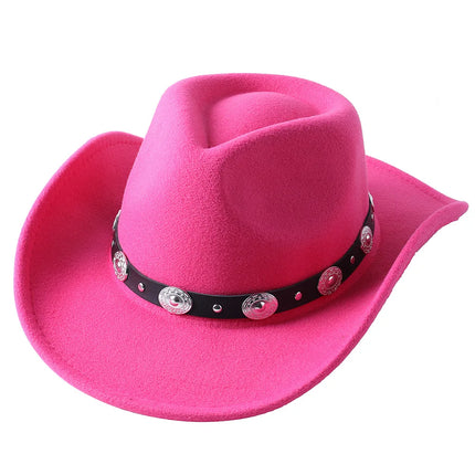 Chapeau Fedora Cowboy Unisexe Épais - Accessoire Élégant Pour L'Automne Et L'Hiver