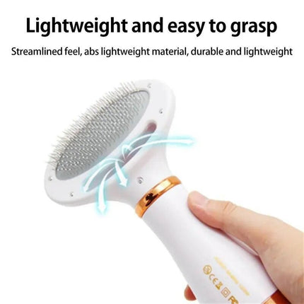 Hair Dryer and Comb Brush Portable Dog Hair Blower Adjustable Temperature Low Noise Pet Grooming Hair Dryer Puppy Fur Blower - Wnkrs