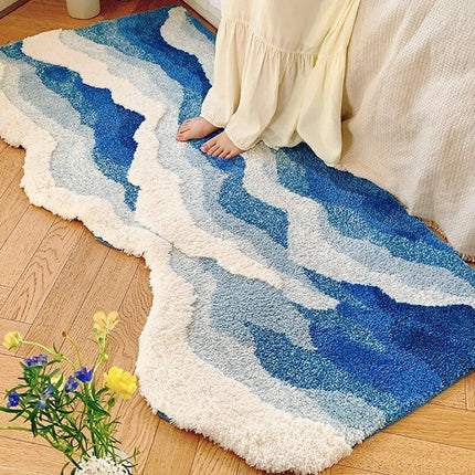 Aesthetic Tufting Ocean Bedroom Rug - Wnkrs