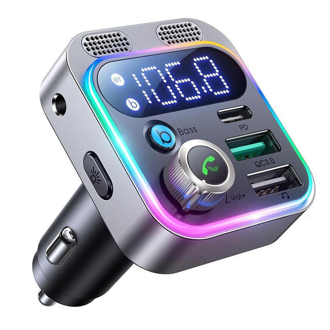 Transmetteur FM Bluetooth 5.3 pour voiture avec charge rapide