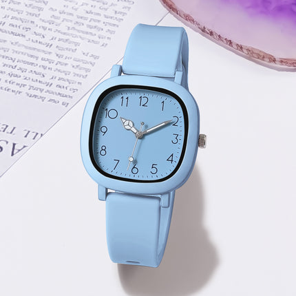 Montre à quartz tendance en silicone pour femme