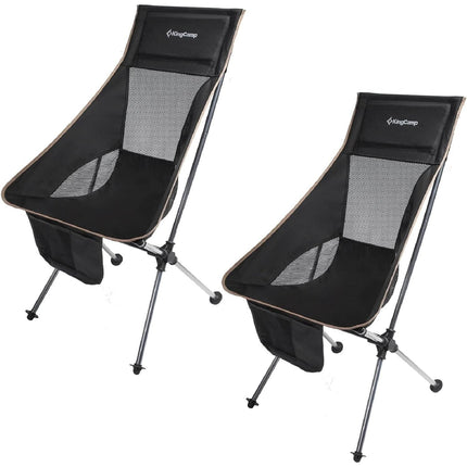 2 Pack Lightweight High Back Camping Chair - Wnkrs