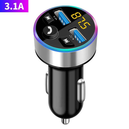 Bluetooth 5.0 Car FM Transmitter with Dual USB PD Charging & LED Backlit MP3 Player - Wnkrs