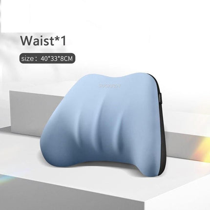 Memory Foam Car Seat Lumbar and Headrest Support Pillow - Wnkrs