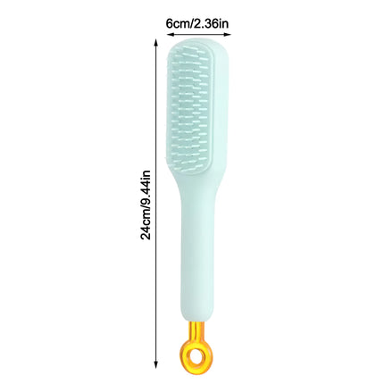 Brosse à cheveux de massage antistatique autonettoyante