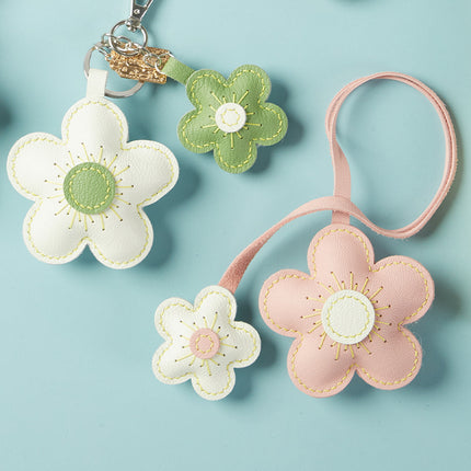 Two-color Flower Pendant Keychain Handmade DIY Material Package - Wnkrs