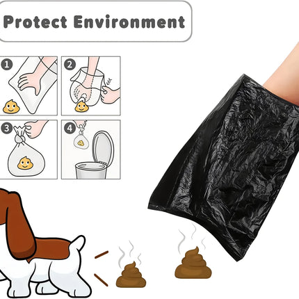 Bolsas biodegradables para excrementos de perro: bolsas para desechos de mascotas extra gruesas y resistentes al desgarro