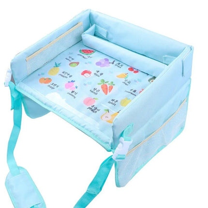 Kids Cartoon Travel Tray - Waterproof Toddler Car Seat Activity Desk - Wnkrs