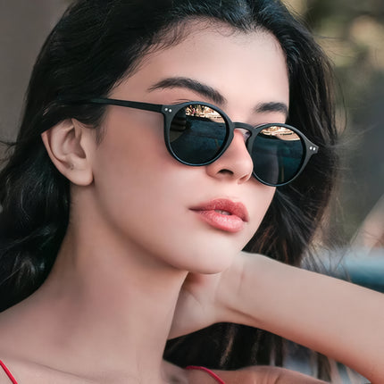 Gafas de sol polarizadas redondas retro para hombres y mujeres