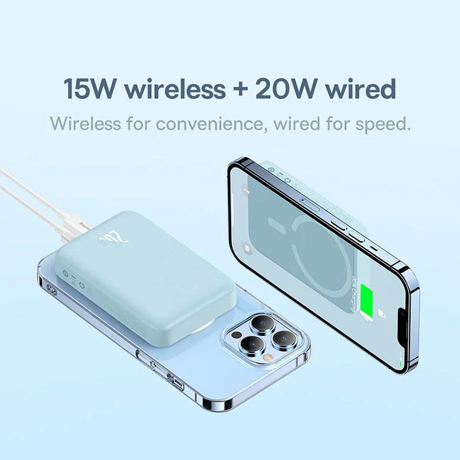 Banco de energía inalámbrico magnético de 10000 mAh
