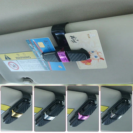 Universal Car Sun Visor Glasses Holder with Card Clip - Wnkrs