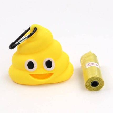 Compact & Playful Silicone Poop Bag Dispenser for Pets - Wnkrs