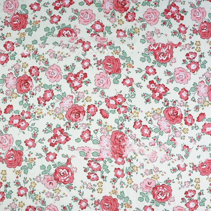 Plant Flower Small Clear Floral Twill Cotton Fabric - Wnkrs