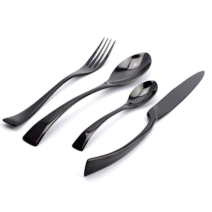 Classical Black Rose Cutlery Set