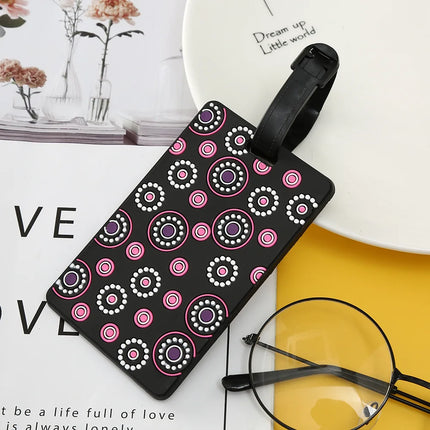 Geometric Soft Silicone Luggage Tags