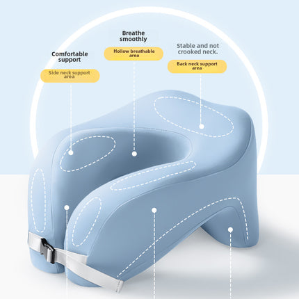 Adjustable Ergonomic Memory Foam U-Shaped Travel Pillow