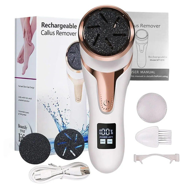 Rechargeable Electric Foot Callus Remover: Portable Pedicure Tool for Smooth Feet - Wnkrs