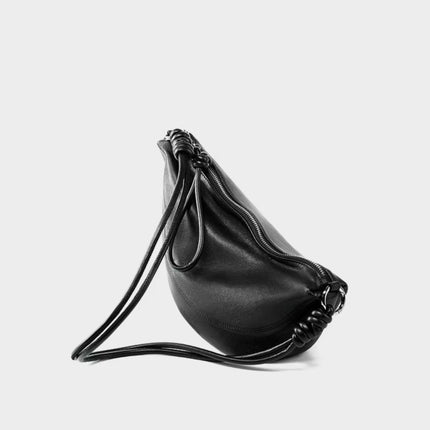 Bolso bandolera minimalista de piel suave