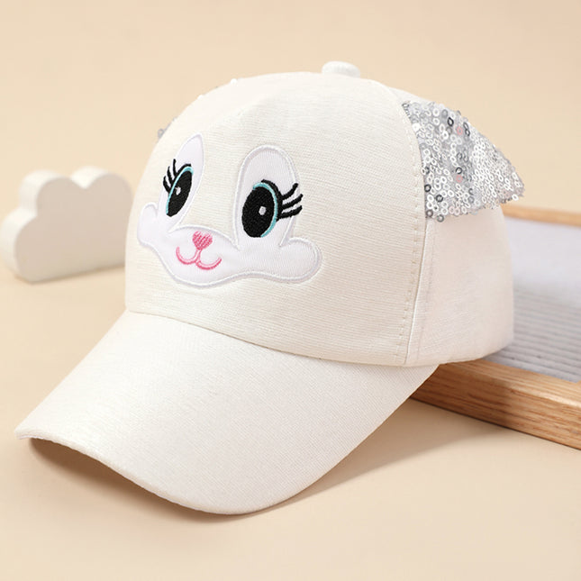 Casquette de baseball ajustable pour enfants avec oreilles de chat mignon