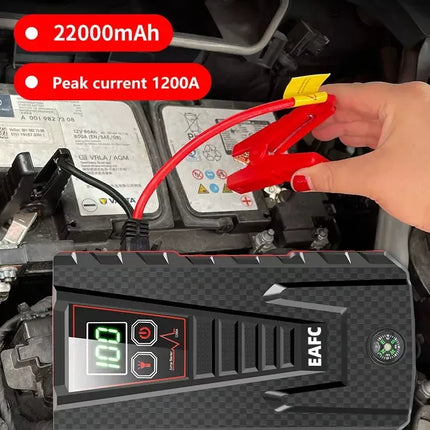 22000mAh 1200A Wireless Charger Car Jump Starter - Wnkrs