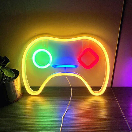 USB-Powered Neon Gaming Icon Light - Wnkrs