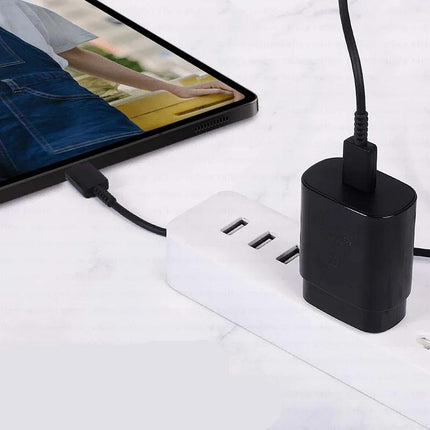 Chargeur USB Type-C ultra rapide 25 W avec câble pour smartphones et tablettes