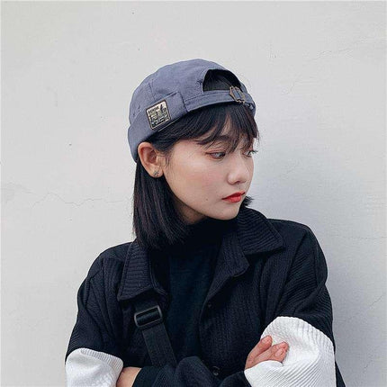 Gorro unisex estilo hip hop sin visera vintage