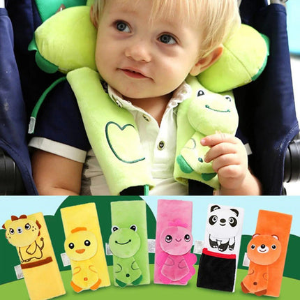 Kids Cartoon Plush Seat Belt Covers - Safety Shoulder Pads - Wnkrs