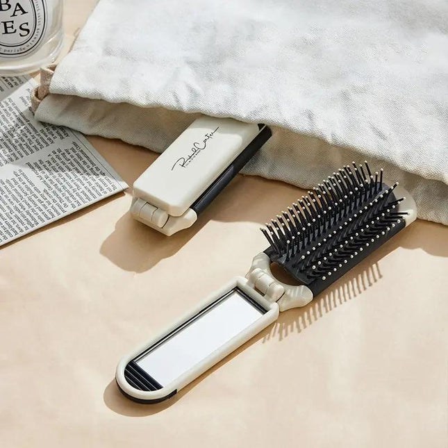 Brosse à cheveux pliable et portable