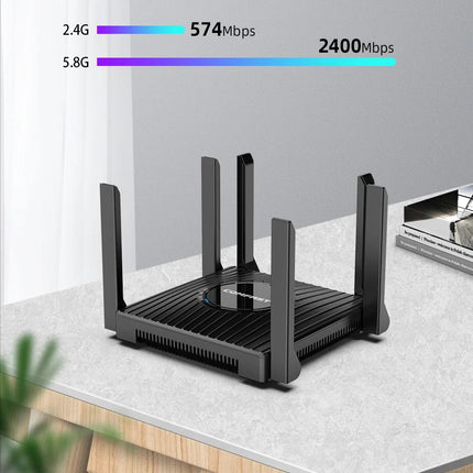 Router de malla WiFi 6 AX3000 Router inalámbrico Gigabit de banda dual de 3000 Mbps con 6 antenas