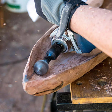 Tête de sculpture et de meulage sphérique ronde pour le travail du bois