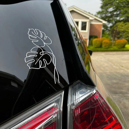 Chic Monstera Leaf Vinyl Decal - Wnkrs