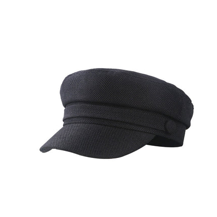 Gorro militar de lino de otoño