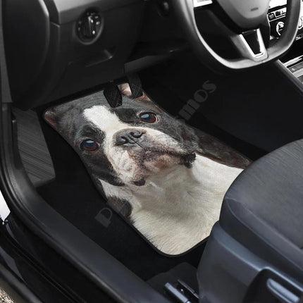 Funny Boston Terrier 3D Car Floor Mats - Wnkrs