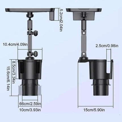 2-in-1 Universal Car Tray and Cup Holder Expander - Wnkrs