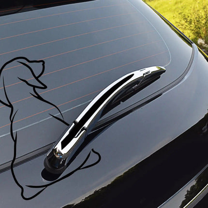 Wagging Dog Tail Car Wiper Decal - Wnkrs