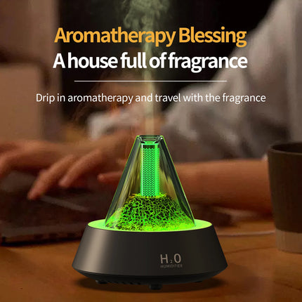 Difusor de aroma ultrasónico USB con luz LED de colores - Mini humidificador