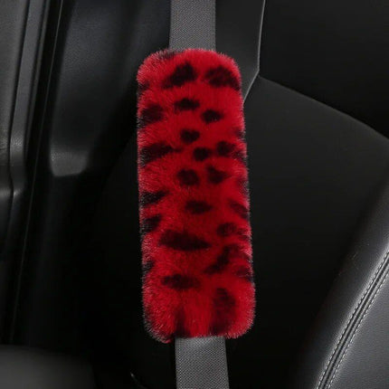 Luxurious Leopard Print Car Seat Belt Shoulder Pad - Wnkrs