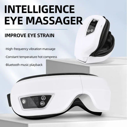 Rechargeable Smart Eye Massager with Heat, Vibration & Music - Wnkrs