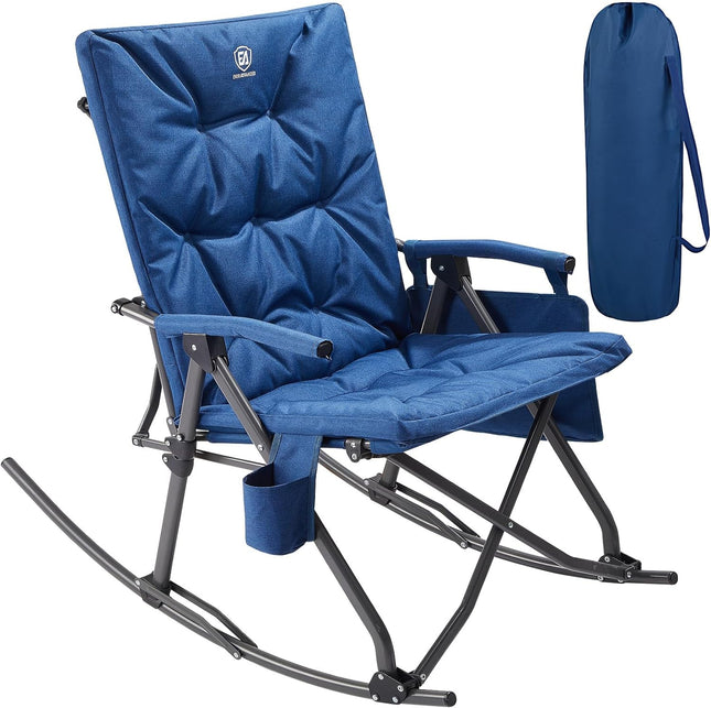 Silla de camping mecedora plegable de gran tamaño