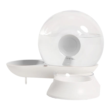 Fontaine à eau automatique en forme d'escargot pour chats et chiens de 2,8 L