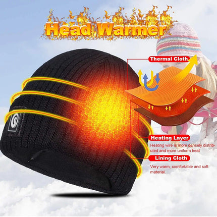 Winter Warmth Rechargeable Heated Beanie - Wnkrs